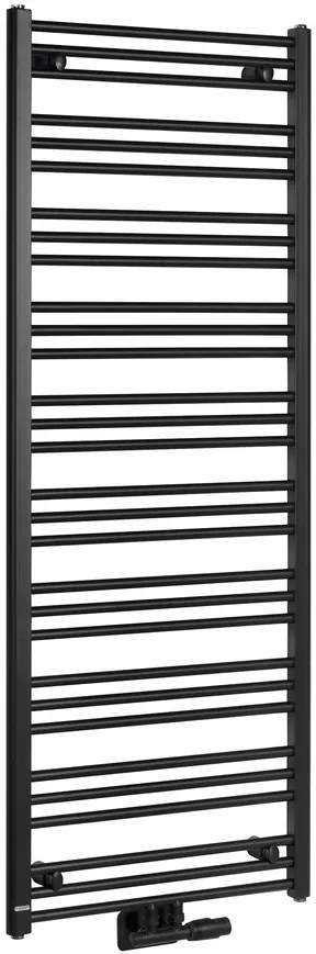 Bruckner Bruckner, ALBRECHT vykurovacie teleso 600x1¨570 mm, stredové pripojenie, čierna matná, 600.118.6