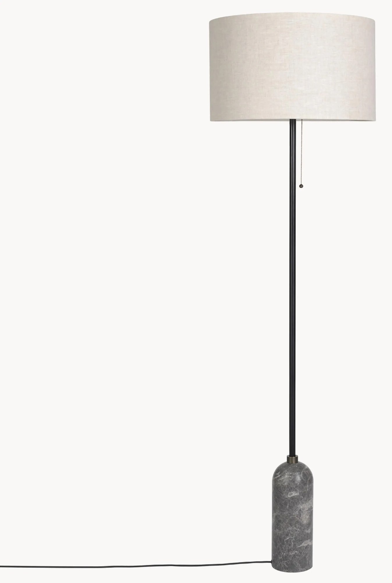 Stmievateľná stojacia lampa's mramorovým podstavcom Gravity