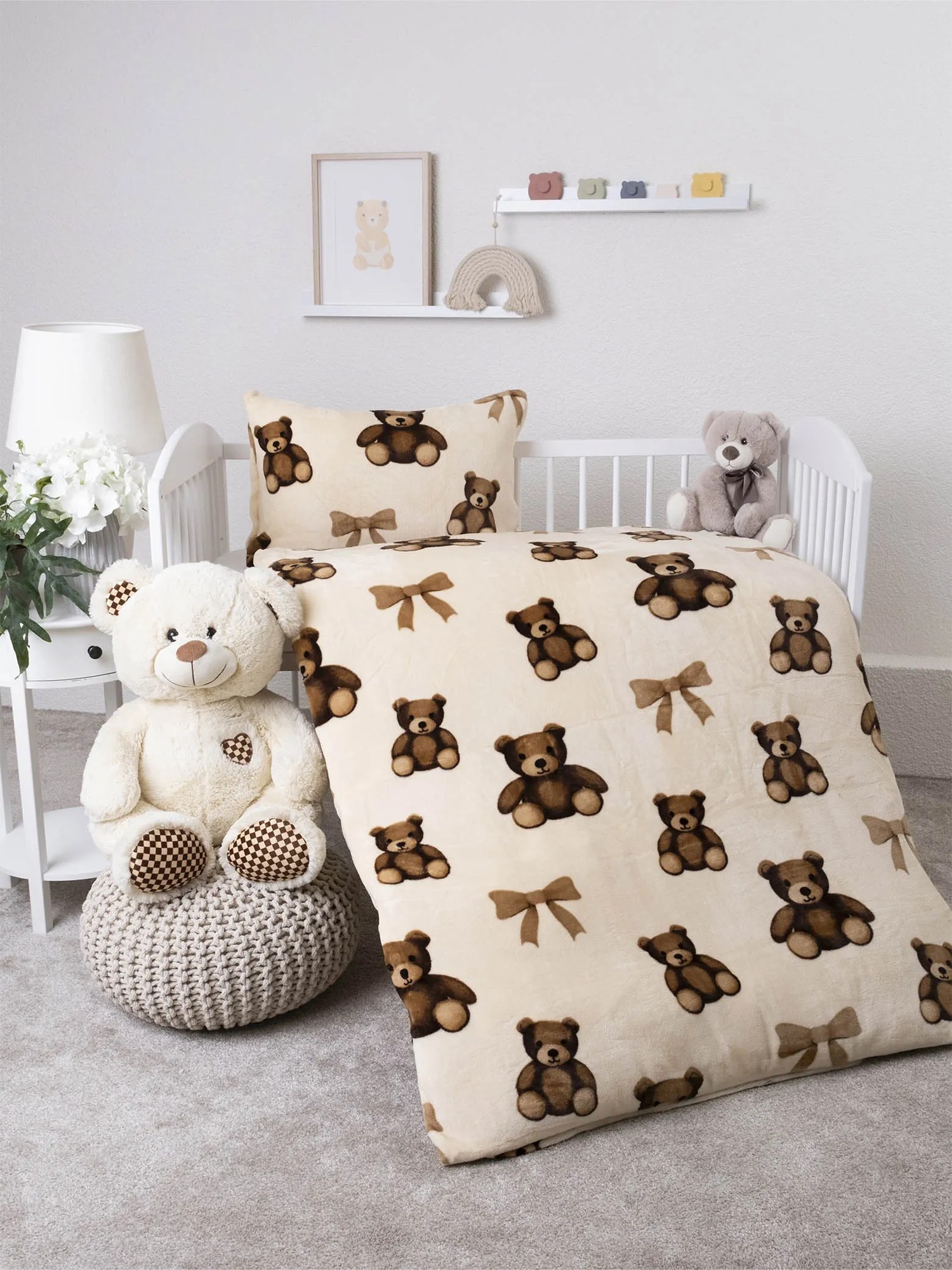 Obliečky mikroplyš do postielky Exclusive – Plyšové medvedíky