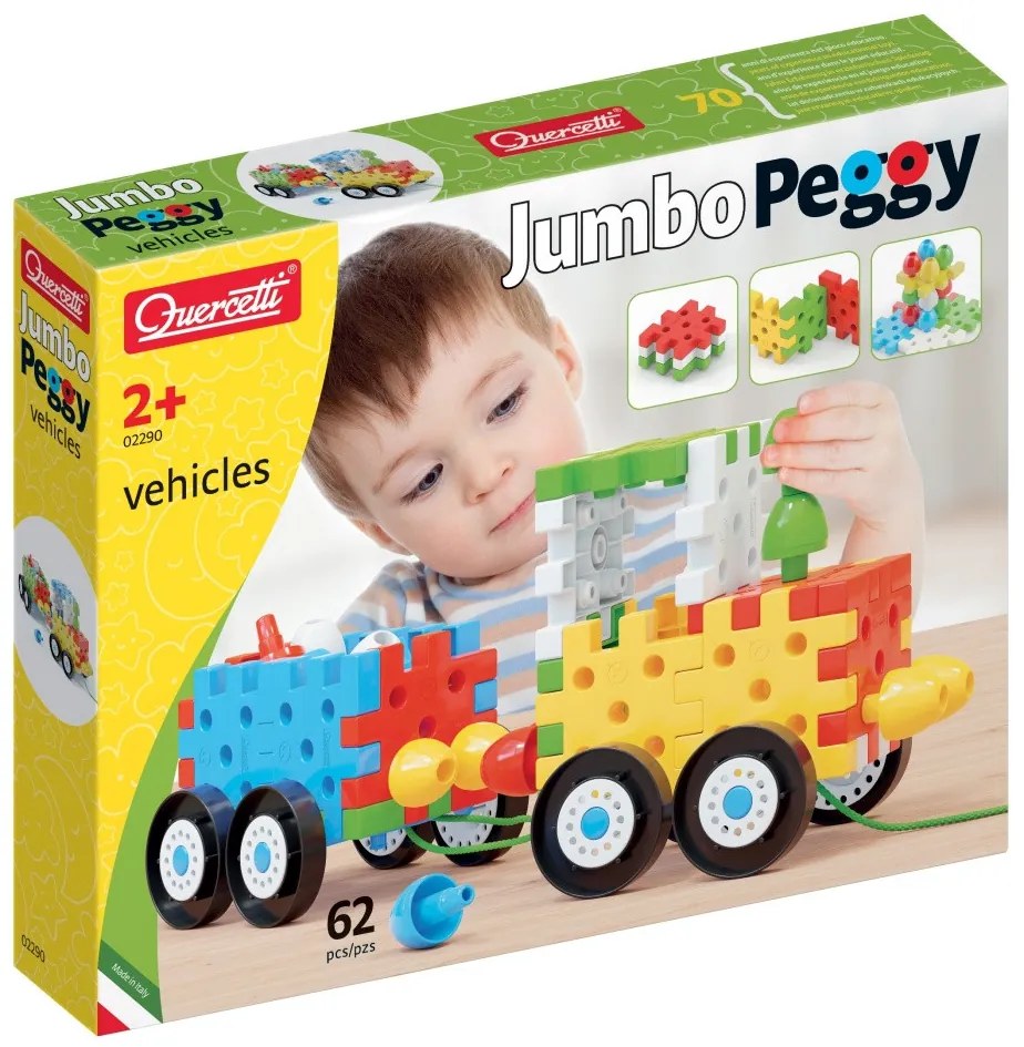 Jumbo Peggy - stavebnica s mozaikou - 62 ks