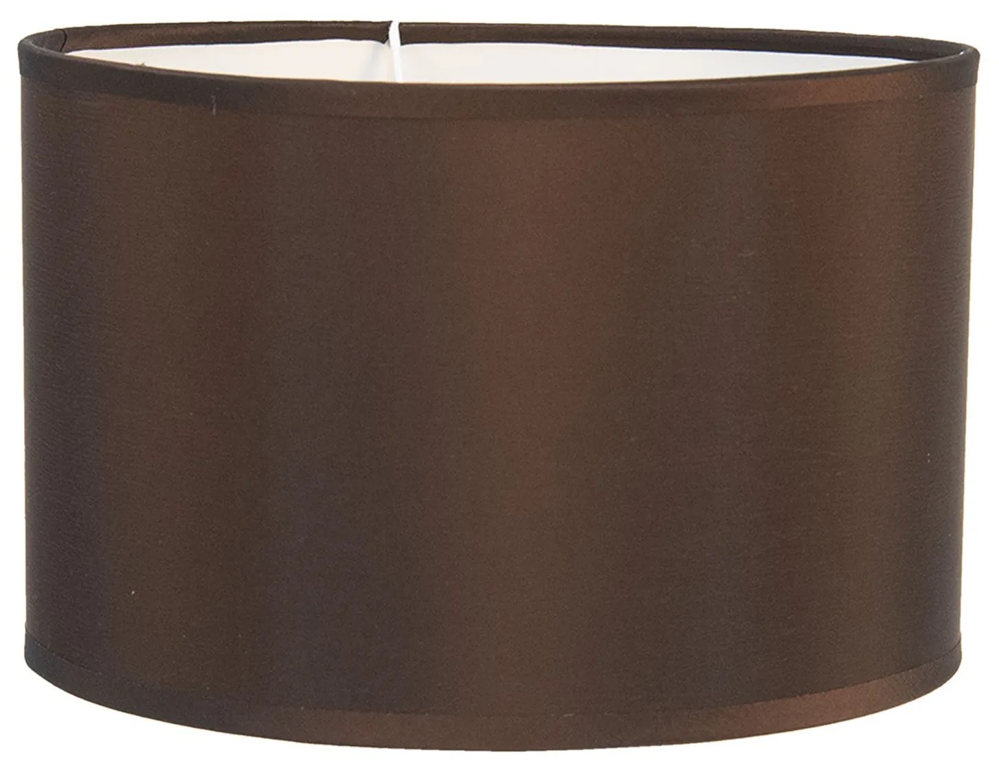 Hnedé textilné tienidlo na lampu Godard - Ø 25*16 cm Hnedé textilné tienidlo na lampu Godard - Ø 25*16 cm