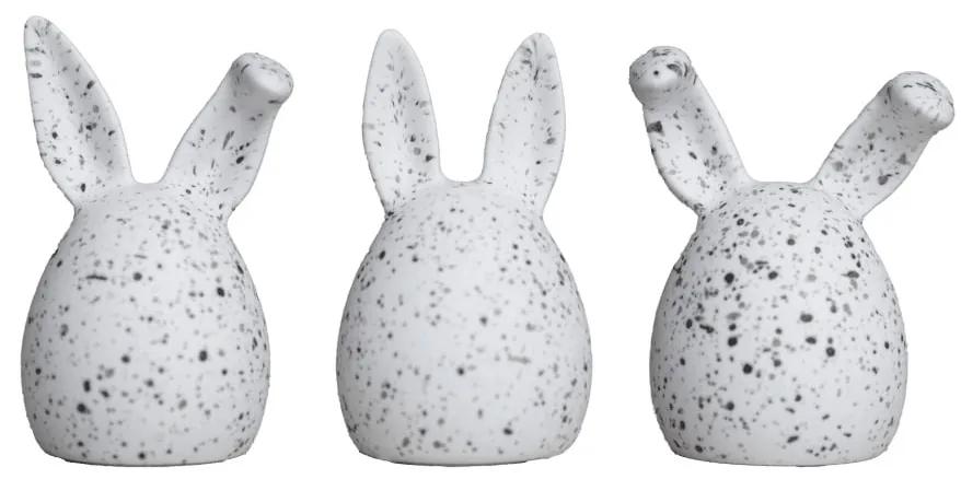 DBKD Veľkonočná dekorácia Triplets White Dot – set 3 ks