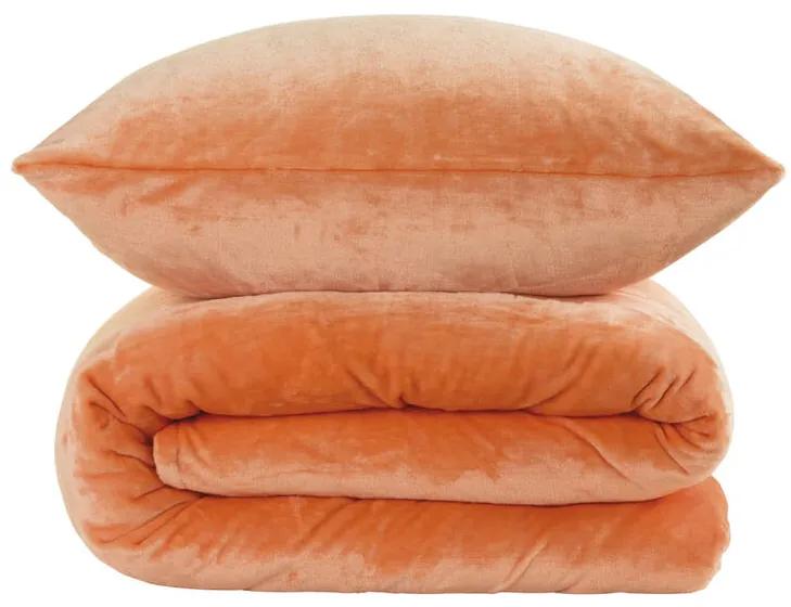 Posteľné obliečky z mikroplyšu koralové