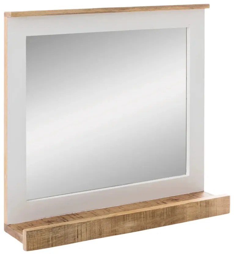 furniture-nabytek.cz - Masívne kúpeľňové zrkadlo Pune z mangového dreva, lakované, viacfarebné – 70×15×76 cm