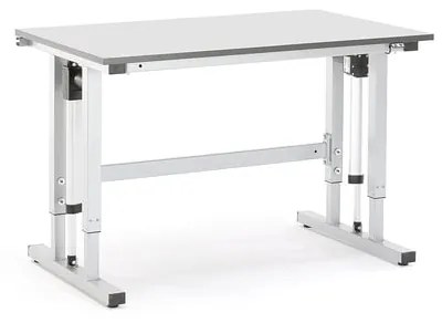 Výškovo nastaviteľný dielenský stôl MOTION, 1200x800 mm, nosnosť 400 kg