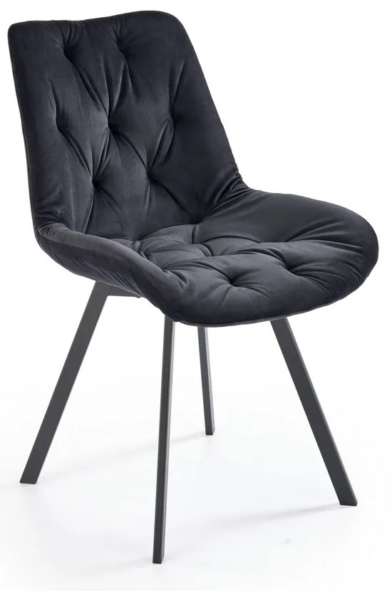 Jedálenská stolička Ollie, čierna