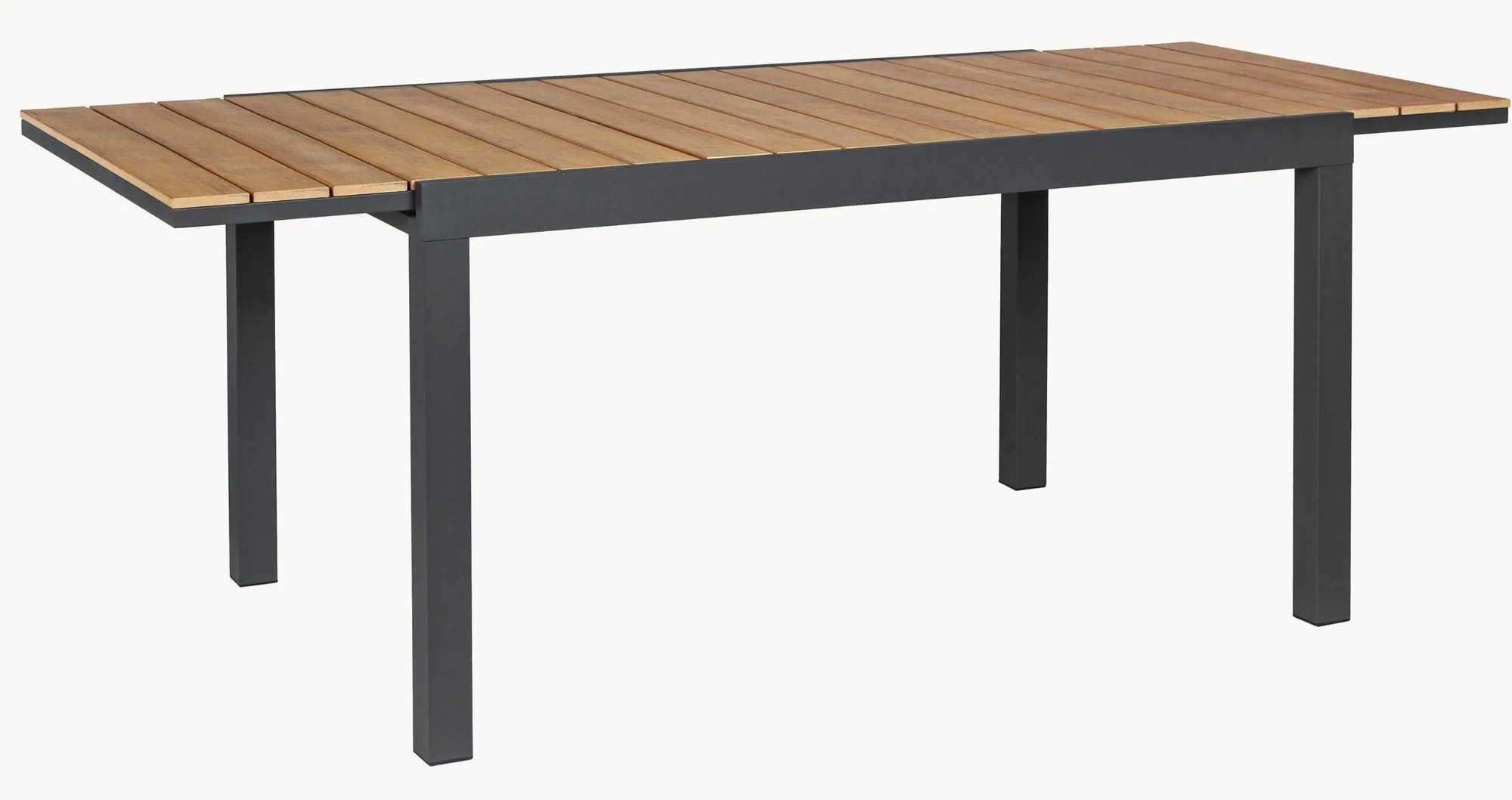 Rozkladací záhradný jedálenský stôl Elias, 140 - 200 x 90 cm