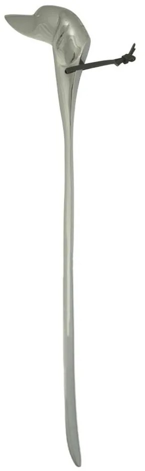 Strieborné kovové obouvadlo s jazvečíkom - 52 * 5 * 1cm