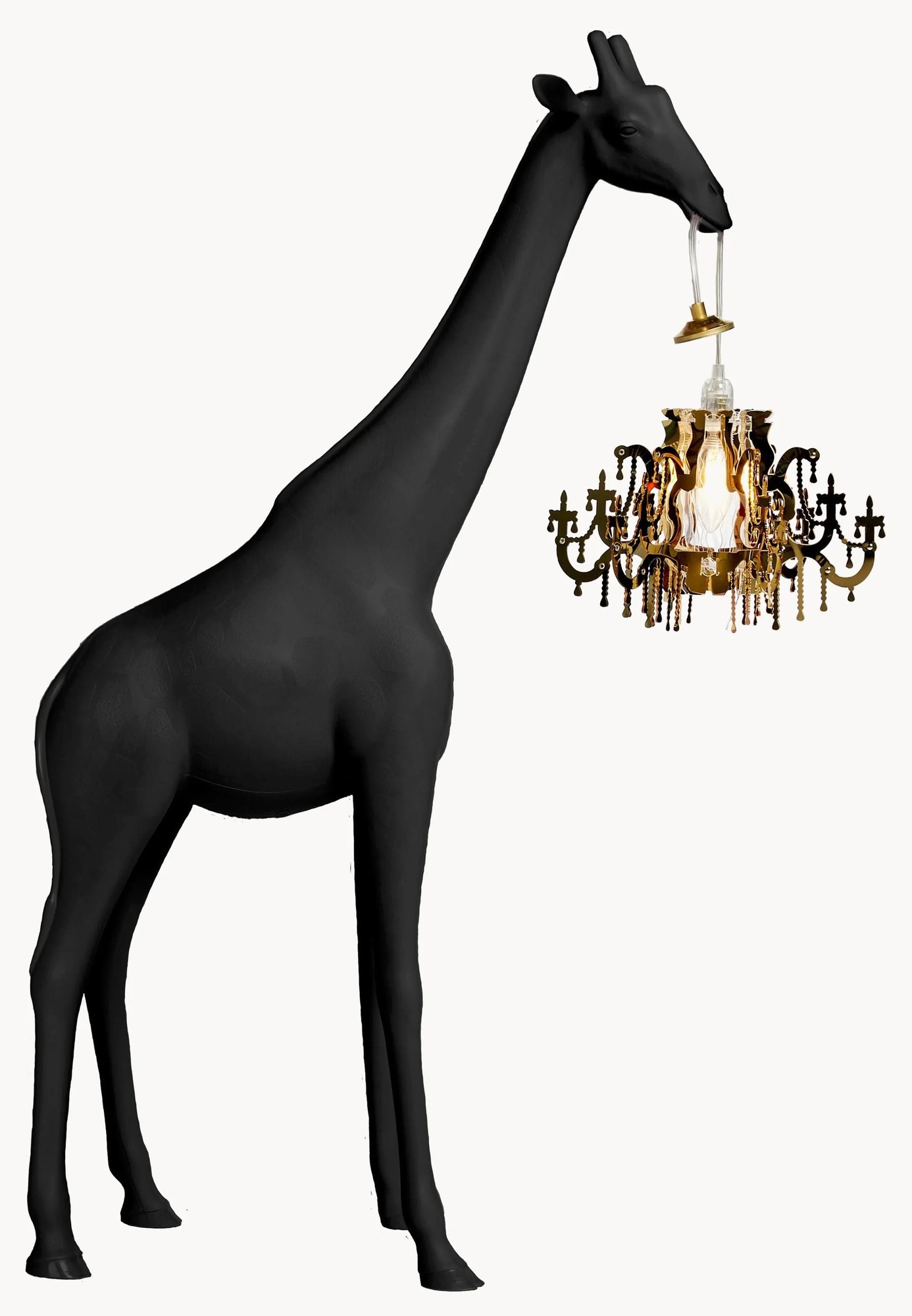 Malá stojacia LED lampa Giraffe in Love