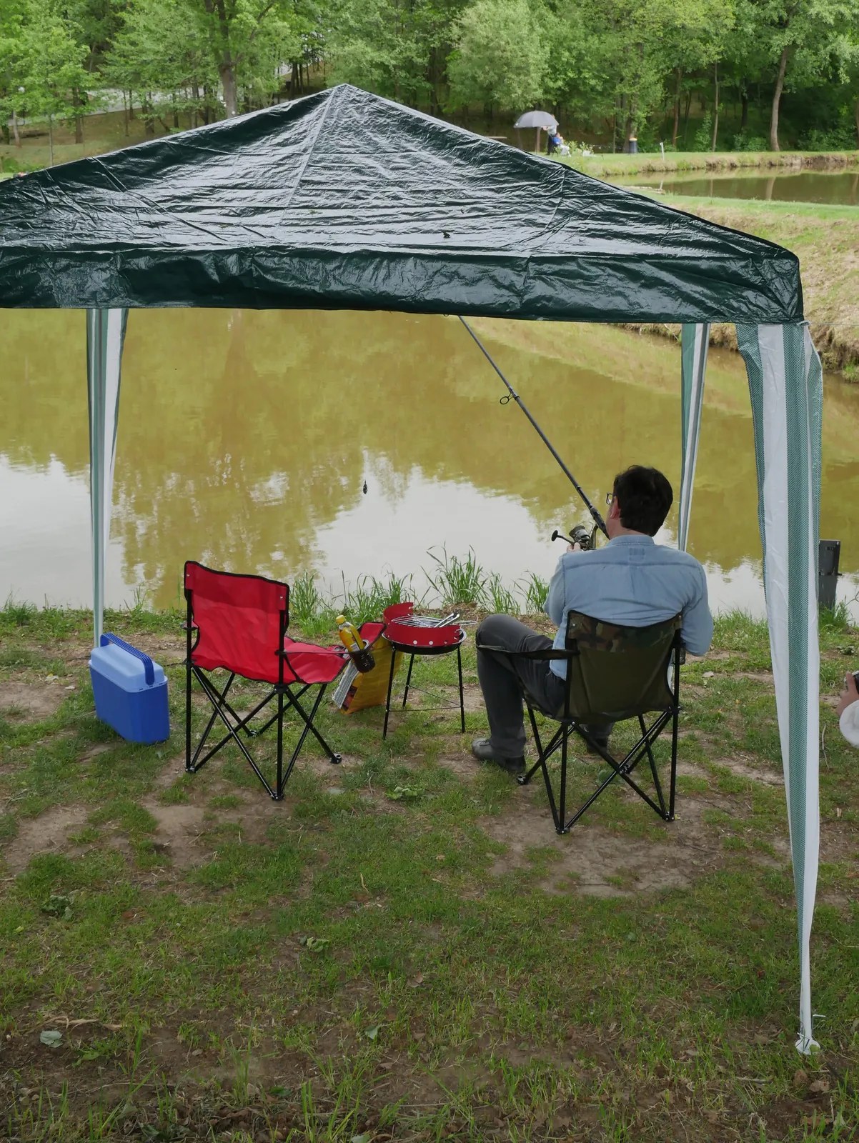 Garden Line ZELENÝ ZÁHRADNÝ STANOVÝ PAVILÓN 2,5 X 2,5 M 18/18/18 mm *5767