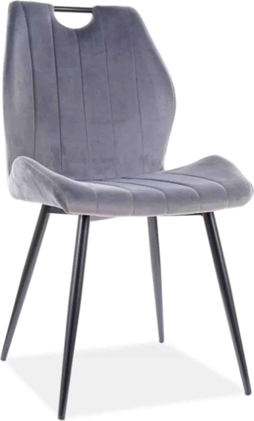SI Stolička Arco Velvet sivý