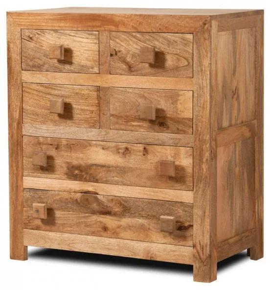 Komoda Hina 90x120x45 z mangového dreva Mango natural