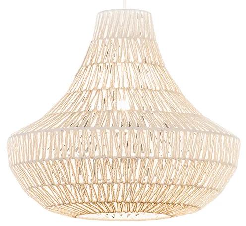 Retro závesné svietidlo biele 50 cm - Lina Cono 50