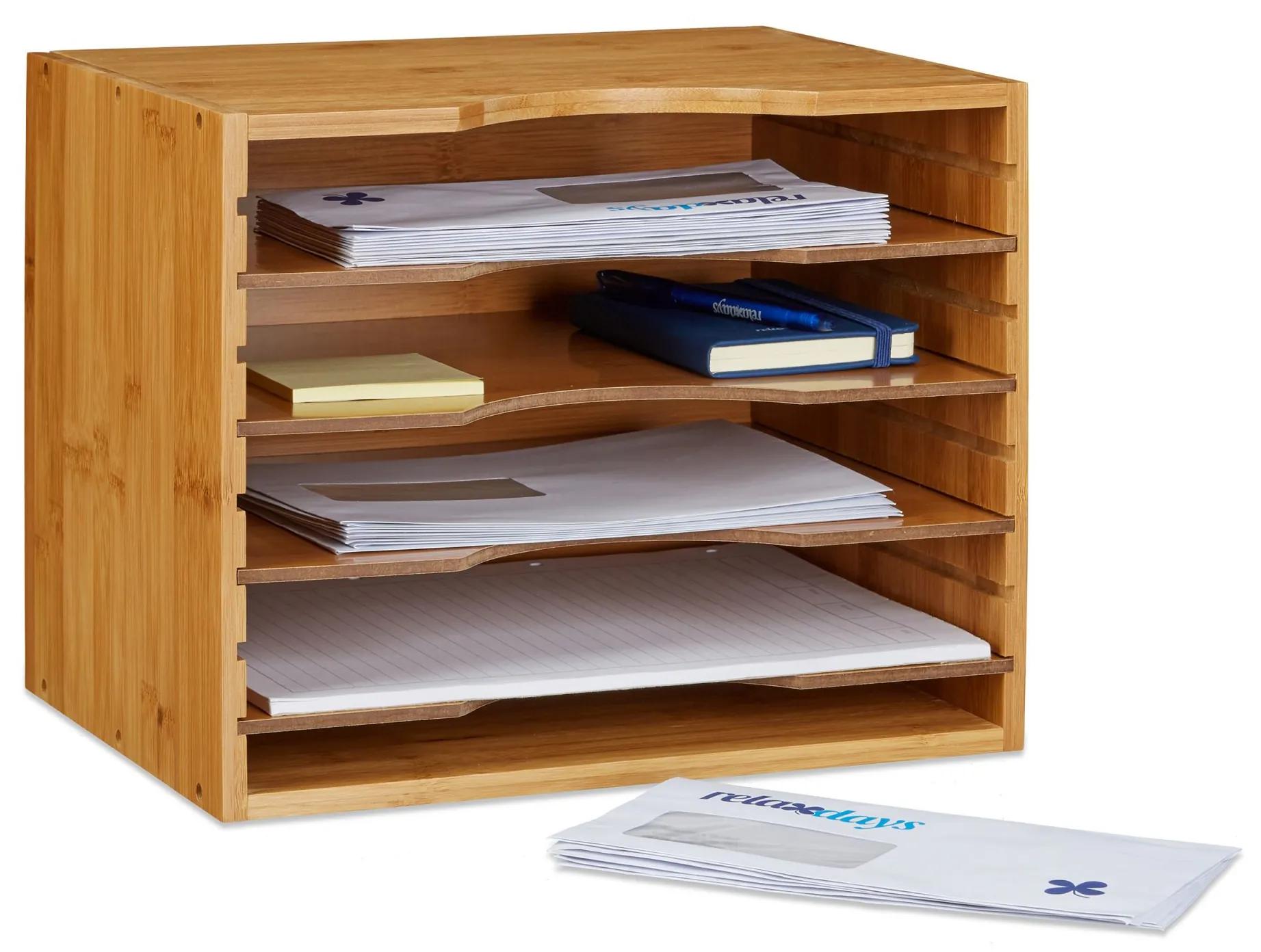 Bambusový zásobník na dokumenty RD20322