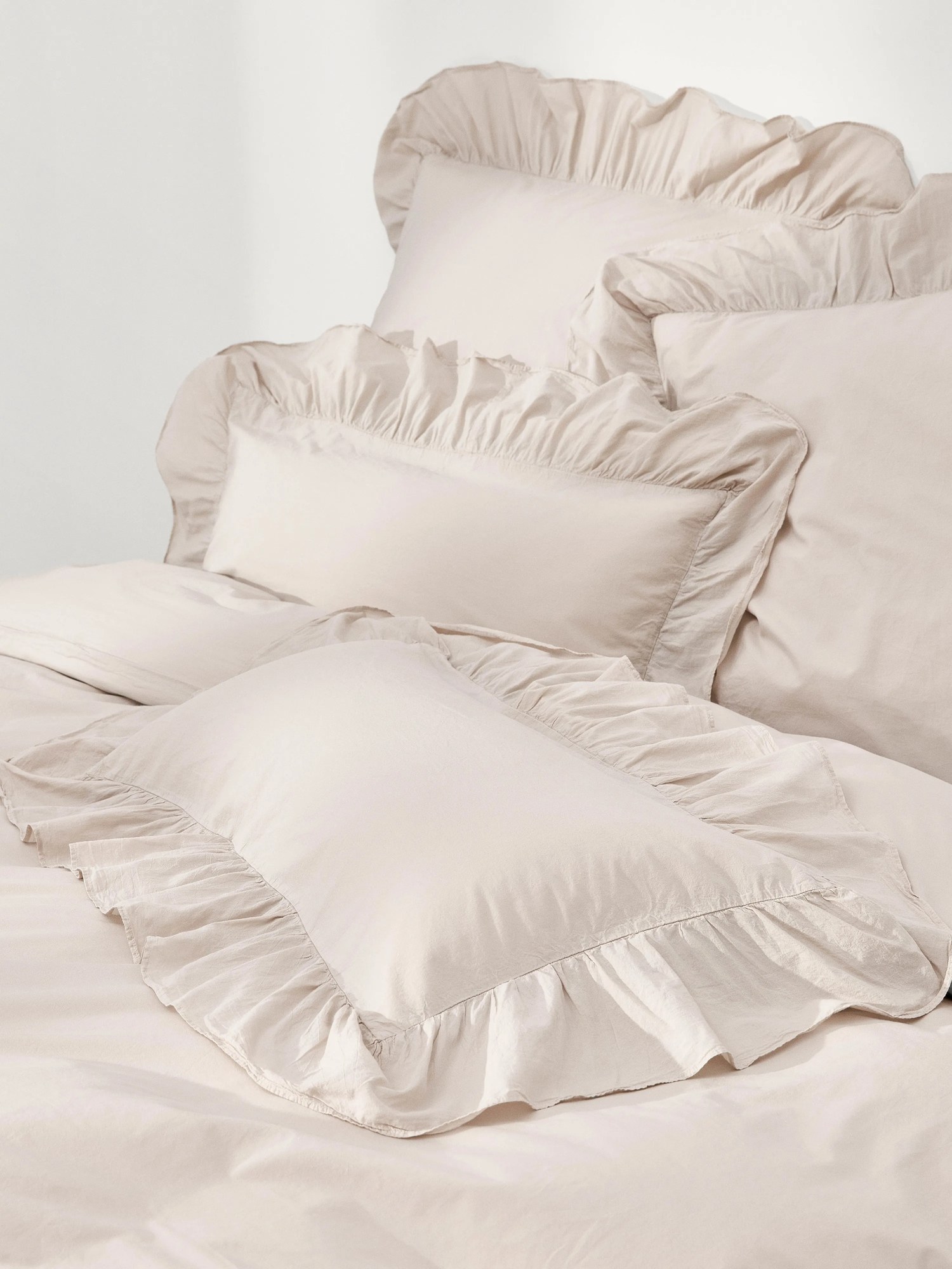 Obliečka na paplón z bavlneného perkálu s volánmi Louane