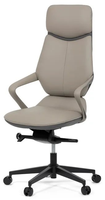 Autronic BONTEC Kancelárske kreslo, synchrónny mechanizmus, šedá ekokoža, KA-T8426 GREY Farba: Šedá
