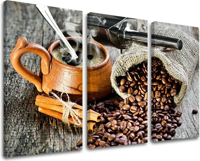 Obraz na stenu 3 dielny KUCHYŇA KU023E30 - 120x80 cm