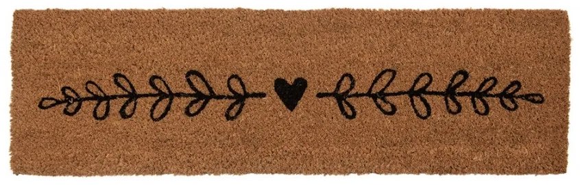 Kokosová rohožka so srdiečkom - 75*22*2 cm
