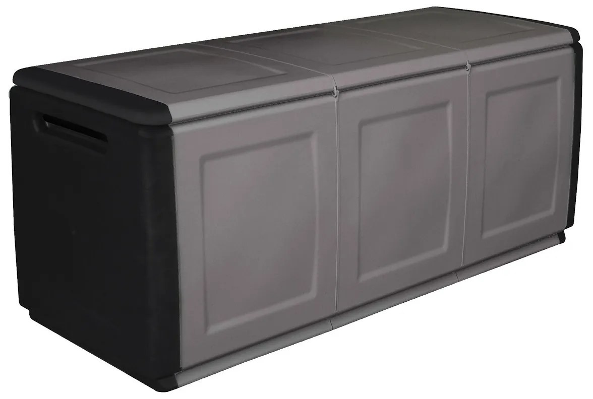 ARTPLAST Plastový úložný box Linea Cube 3dielny - šedočierny