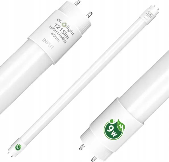 ECOLIGHT LED trubica - T8 - 9W - 60cm - 1215lm - neutrálna biela