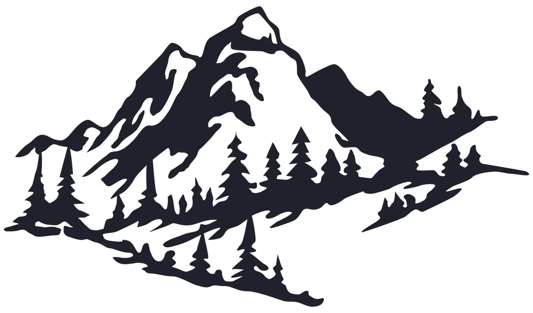 Kovový obraz 47 x 40 cm Mountain 2 ASIR 891TNL1765