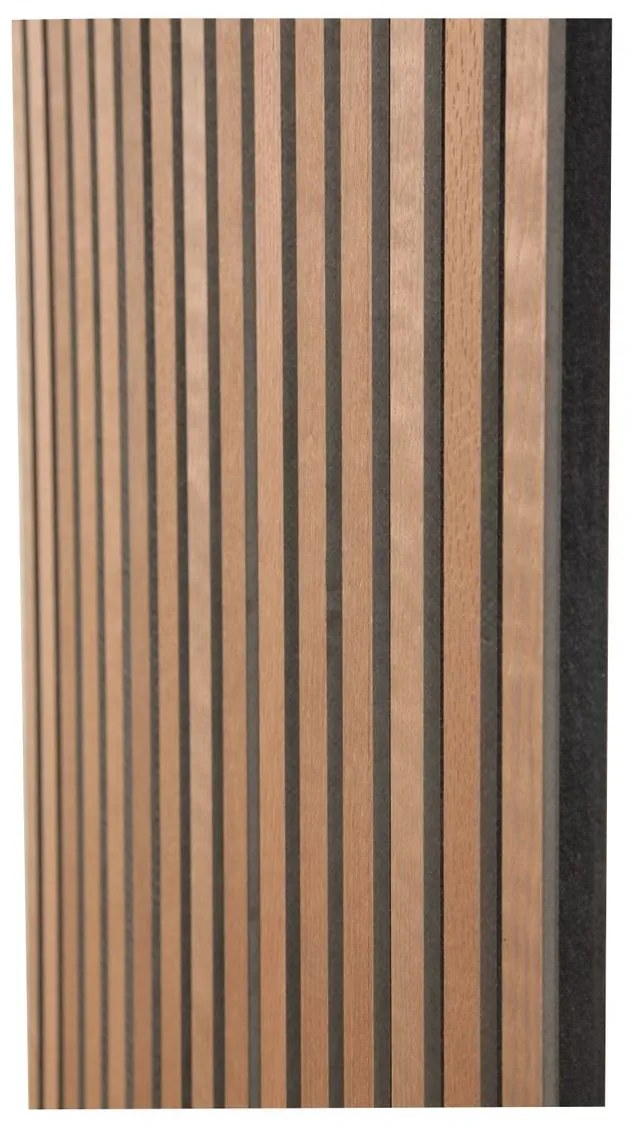 Akustický obkladový panel, MDF, 2440 × 605 × 22 mm, dub olejovaný
