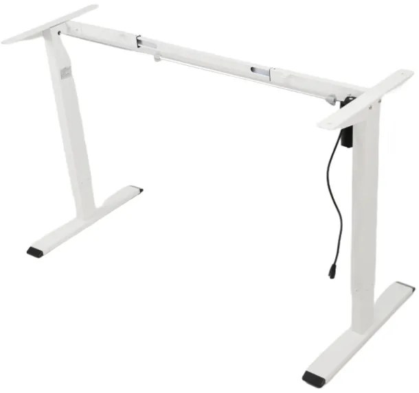 Výškovo nastaviteľná podnož stola BestBerg BBAT-FW / výška 70-114 cm / biela