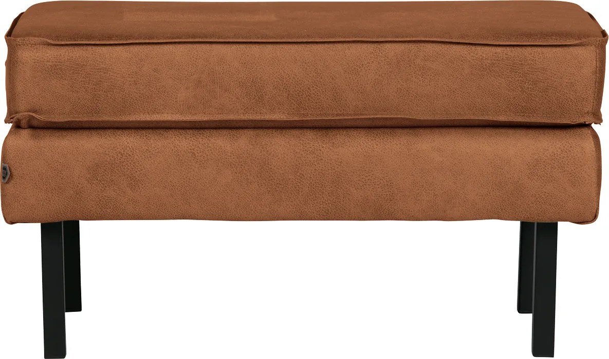 BePureHome Rodeo kožený ottoman - Koňak
