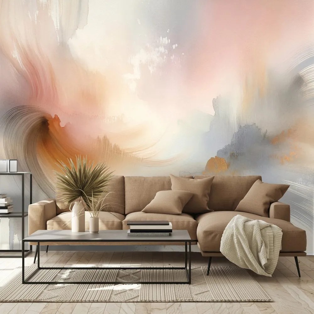 Fototapeta pastelové abstraktné akvarelové ťahy