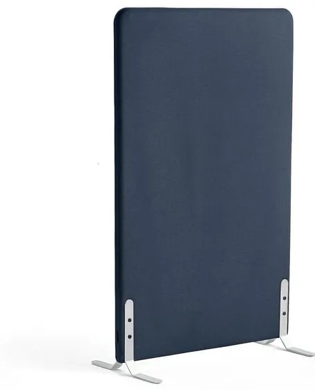 Paraván ZONE, 1360x800x46 mm, látka Hush, biele nožičky, navy blue