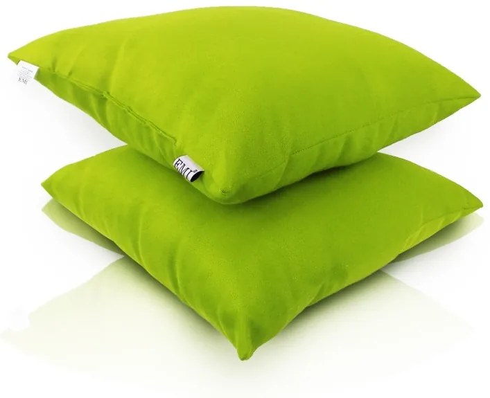 Vankúš zelený semiš EMI, Vankúš 40x40 cm