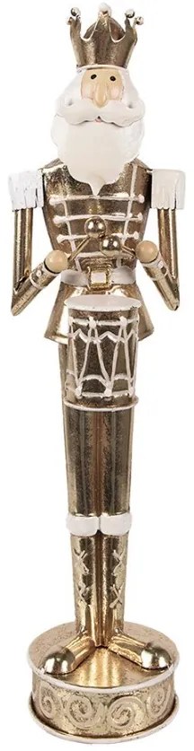 Christmas Decoration Nutcracker 38 Cm Gold Colored Iron - 10*9*38 cm