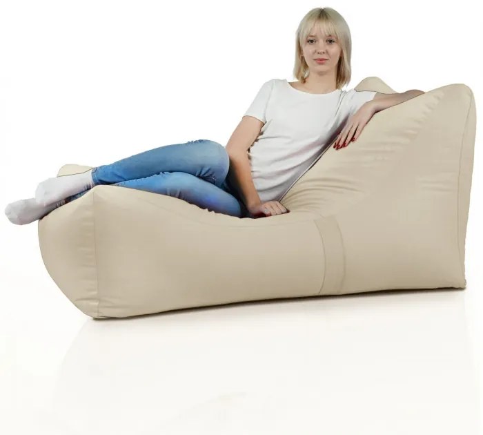 Sedací vak Atény Plyš Farba: Perlový