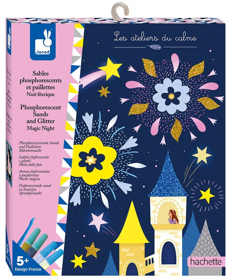 Detský ateliér maxi - čarovná noc a trblietky svietiace v tme