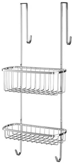 BISK Erga Niagara, 2-úrovňový závesný košík, chrómová, ERG-08430