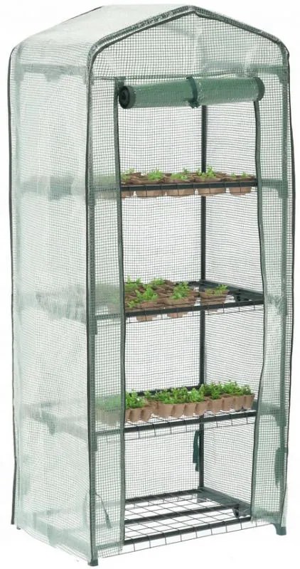 GARDEN LINE Záhradný skleník s policami PVC fólia 69 x 49 x 160 cm TUN0426