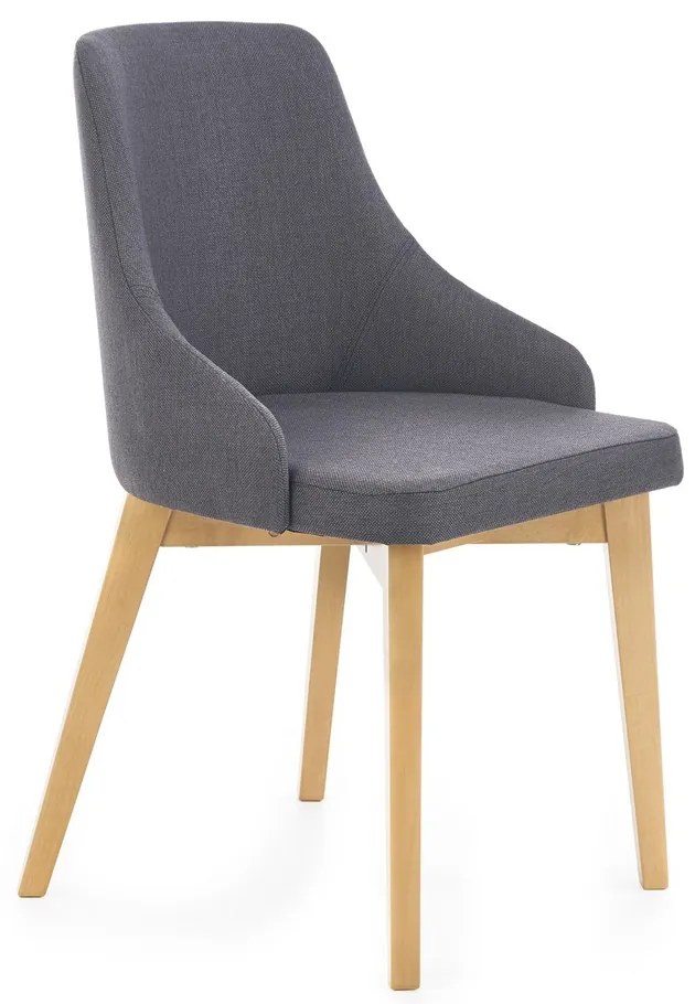 Jedálenská stolička Toledo, tmavo sivá / buk