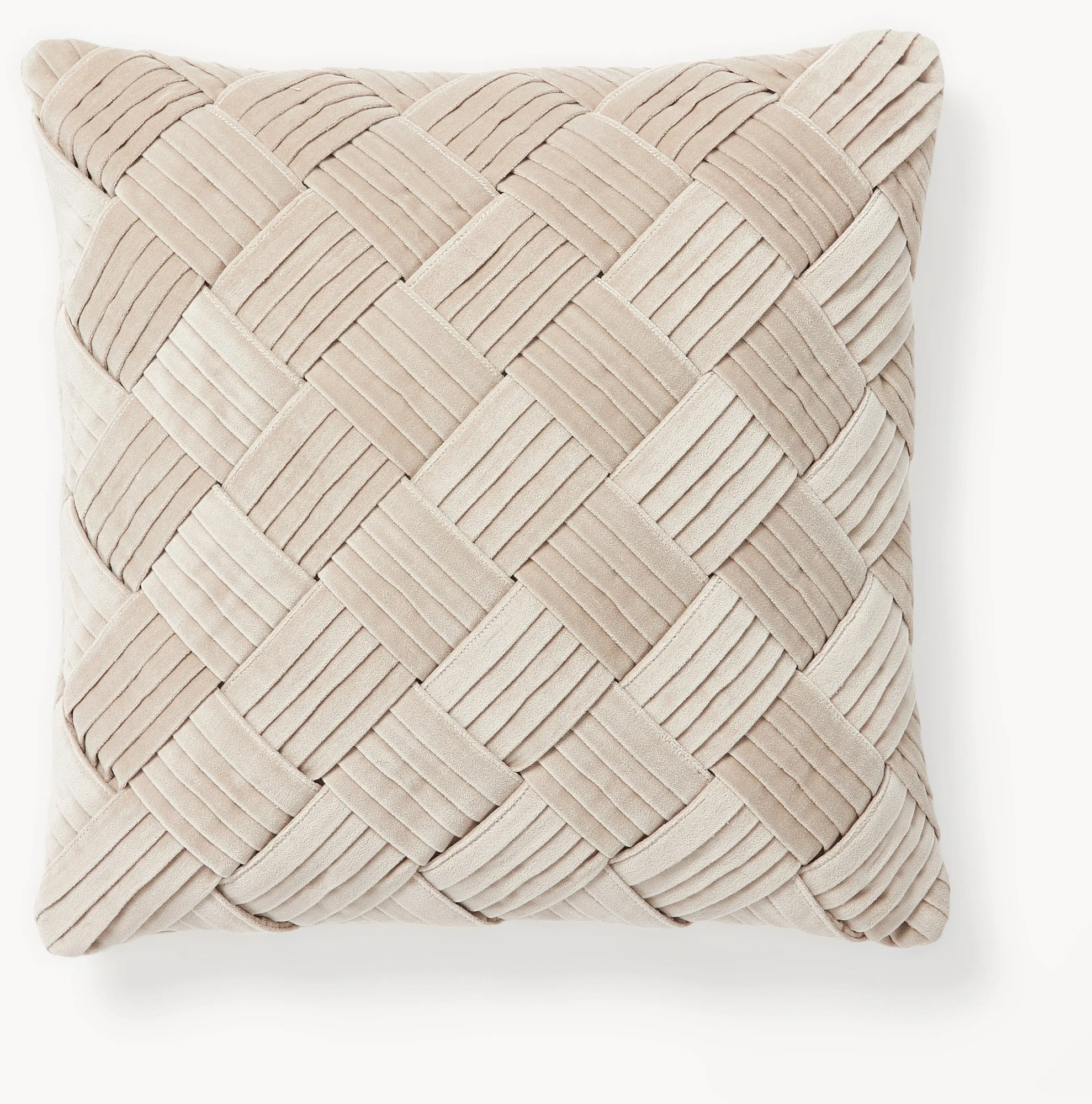 Zamatový poťah na vankúš so štruktúrovaným vzorom Sina