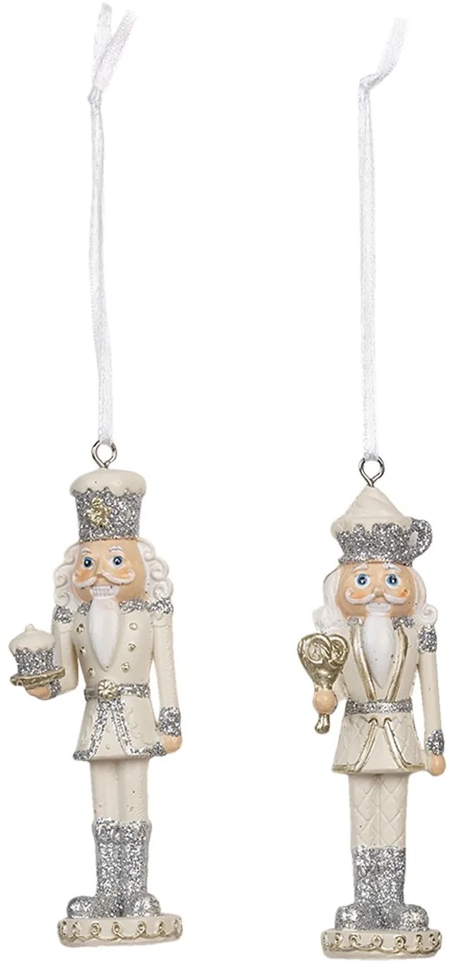 2ks Vianočné závesné ozdoby luskáčik so sladkosťami - 3 * 3 * 10 cm