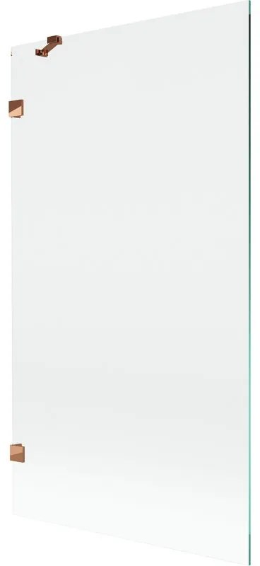 Mexen, Mexen Lunar 1-krídlová vaňová zástena 100 x 150 cm, transparentná, ružové zlato - 897-100-000-60-00