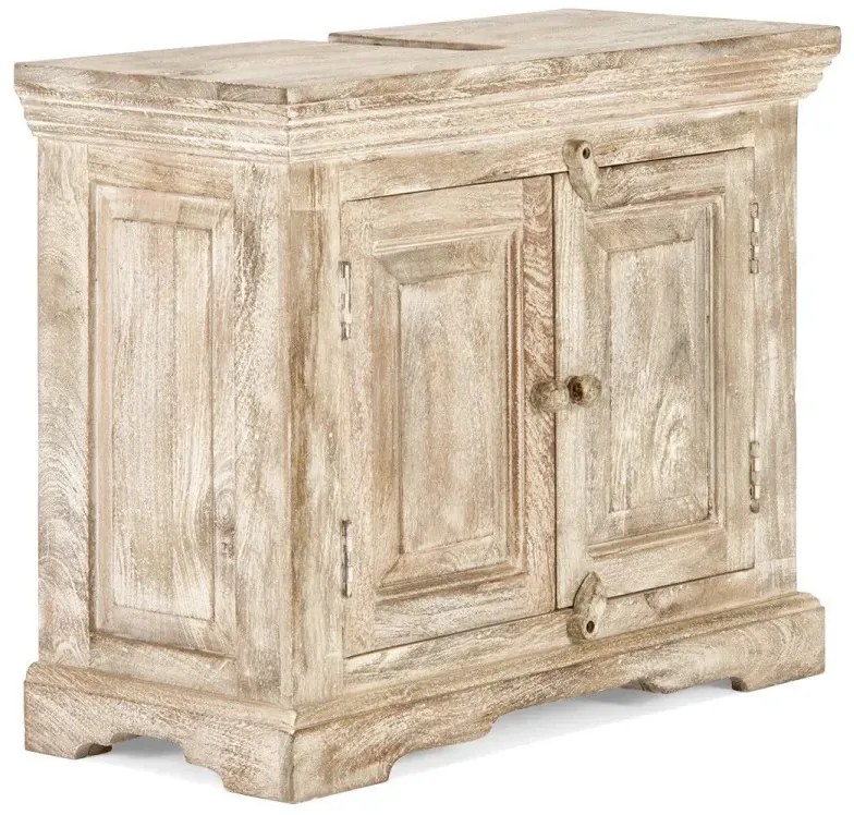 furniture-nabytek.cz - Masívna spodná drezu skriňa Patina Mango, lakovaná, prírodná – 73×33×61 cm