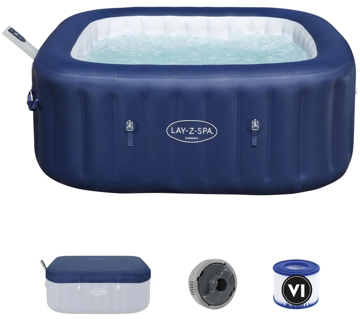 Lay-Z-Spa HAWAII SMART Air Jet Jacuzzi BESTWAY 6001H
