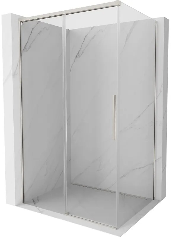 Mexen Rox, posuvný sprchový kút 100 x 85 cm, 8mm číre sklo, oceľový profil, 8C2-100-085-97-00