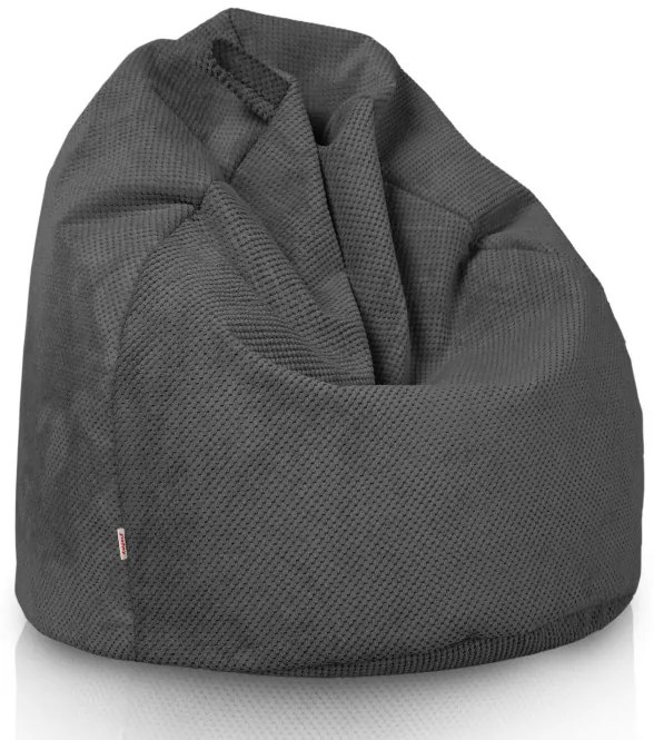 Sedací vak Bag Sako XL plyš Farba: 22. Tm. sivý s bodkami