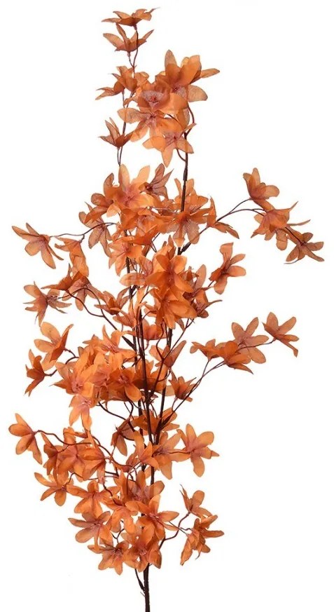 Dekorácia umelá kvetina s oranžovými kvetmi - 15*7*112 cm