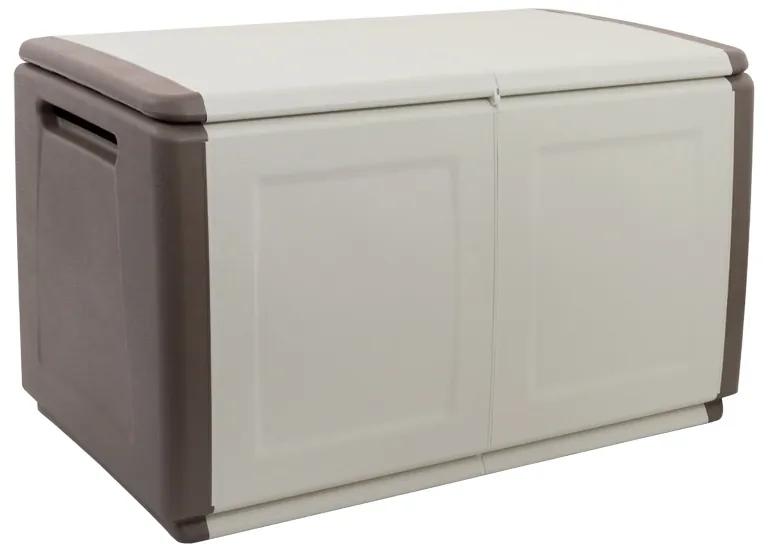 ArtPlast Plastový odkladací box s vekom, 960x570x530 mm, béžový