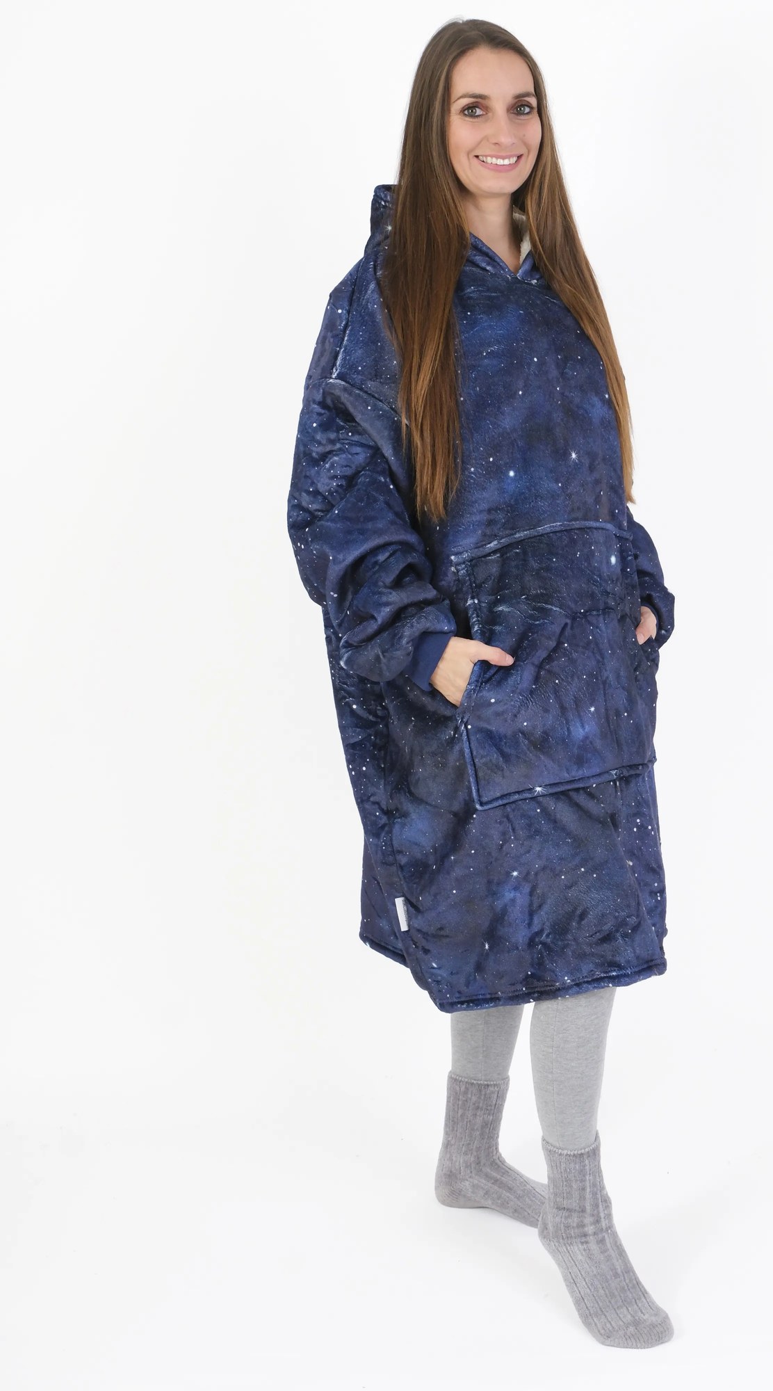 Baránková mikina mikroplyš – Hviezdna obloha veľkosť L