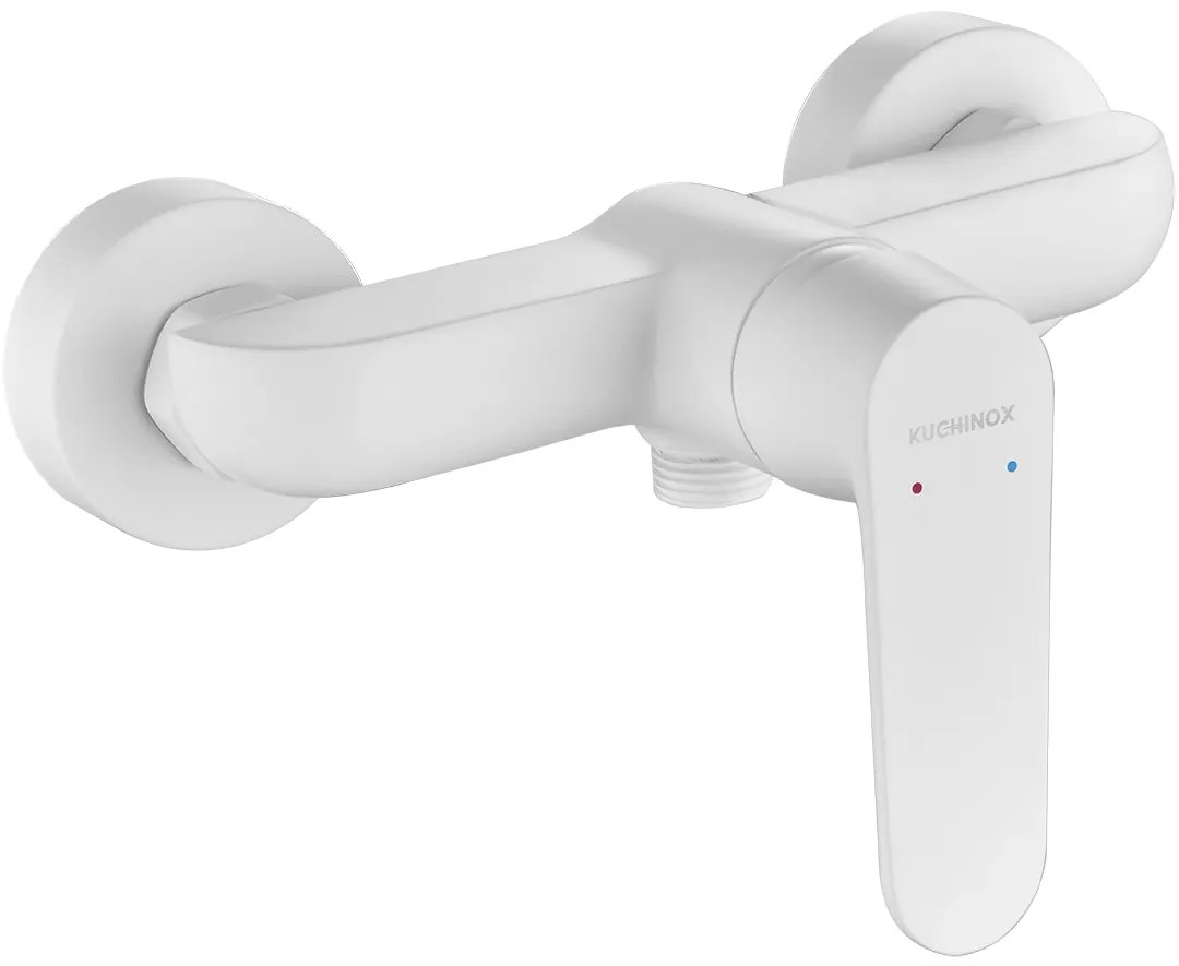 Kuchinox Dima, nástenná sprchová batéria, biela matná, LAV-BQD_640D