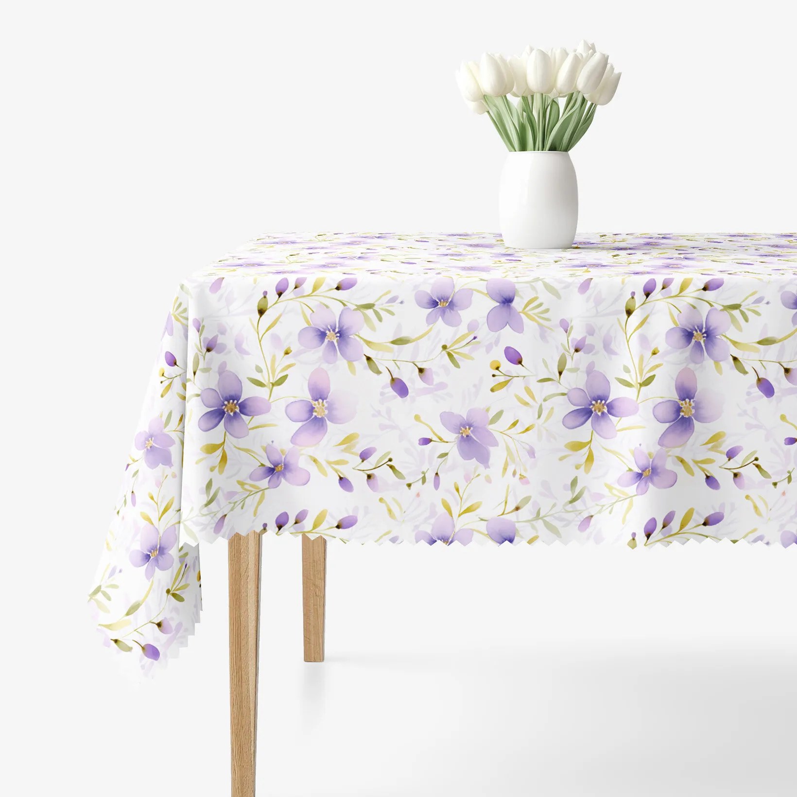 Goldea hranatý teflónový obrus - kvety fialky 80 x 80 cm Goldea hranatý teflónový obrus - kvety fialky 80 x 80 cm