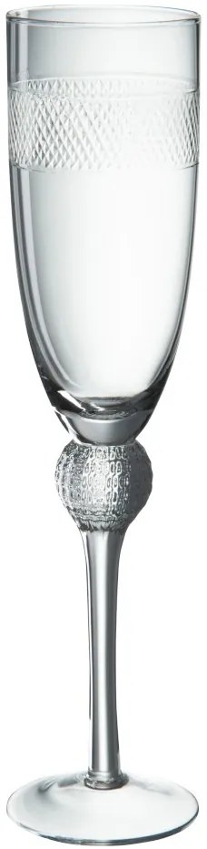 Pohár na šampanské s prúžkom Flute - ∅ * 6 * 26 cm Pohár na šampanské s prúžkom Flute - ∅ * 6 * 26 cm